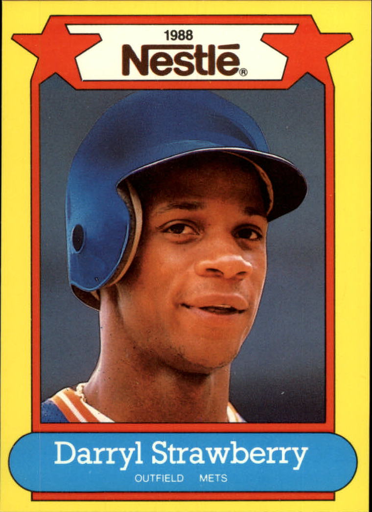 1988 Nestle Baseball Cards     018      Darryl Strawberry